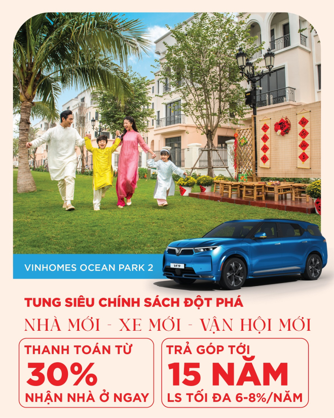 Chính sách bán hàng “siêu khủng” của Vinhomes Ocean Park 2 với đa dạng phương án thanh toán, giúp khách hàng chủ động lựa chọn những ưu đãi phù hợp với khả năng tài chính 